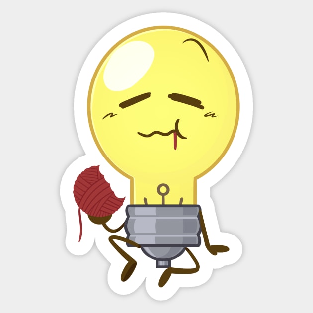 Lightbulb (Inanimate Insanity) Sticker by PuppyRelp